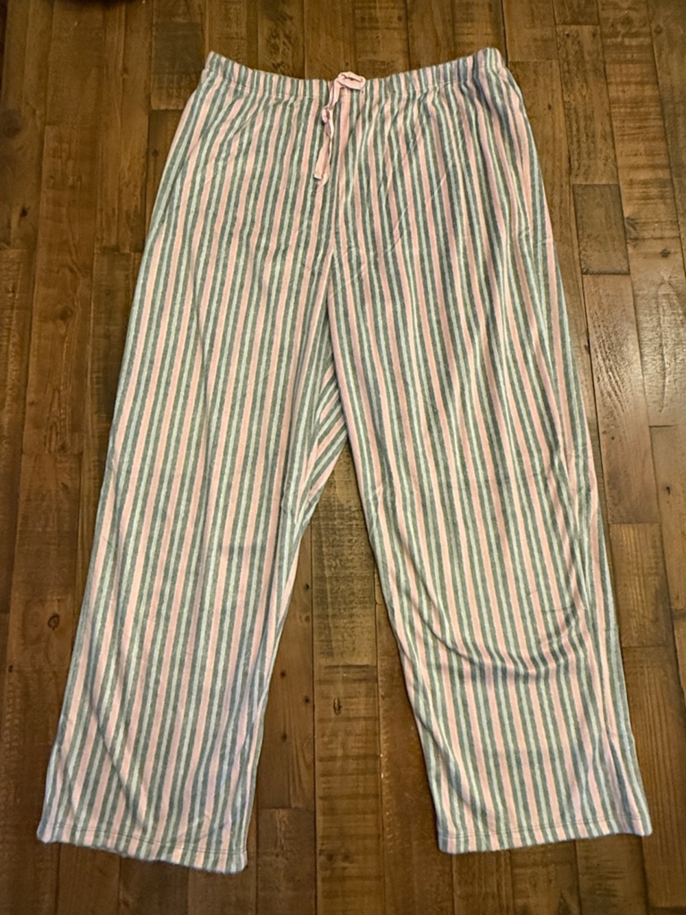 Earth Angels Pink & Gray Micro-Fleece Pajama Set Top and Bottom XL - Picture 4 of 10